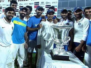 India Blue wins 2017-18 Duleep Trophy