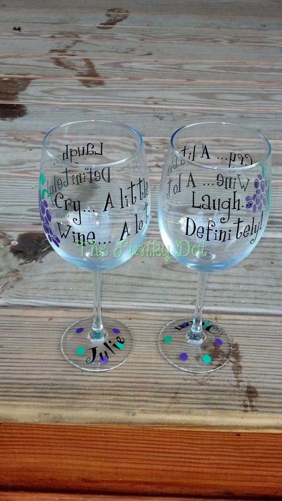 The Funky Dot Funky Wine Glasses