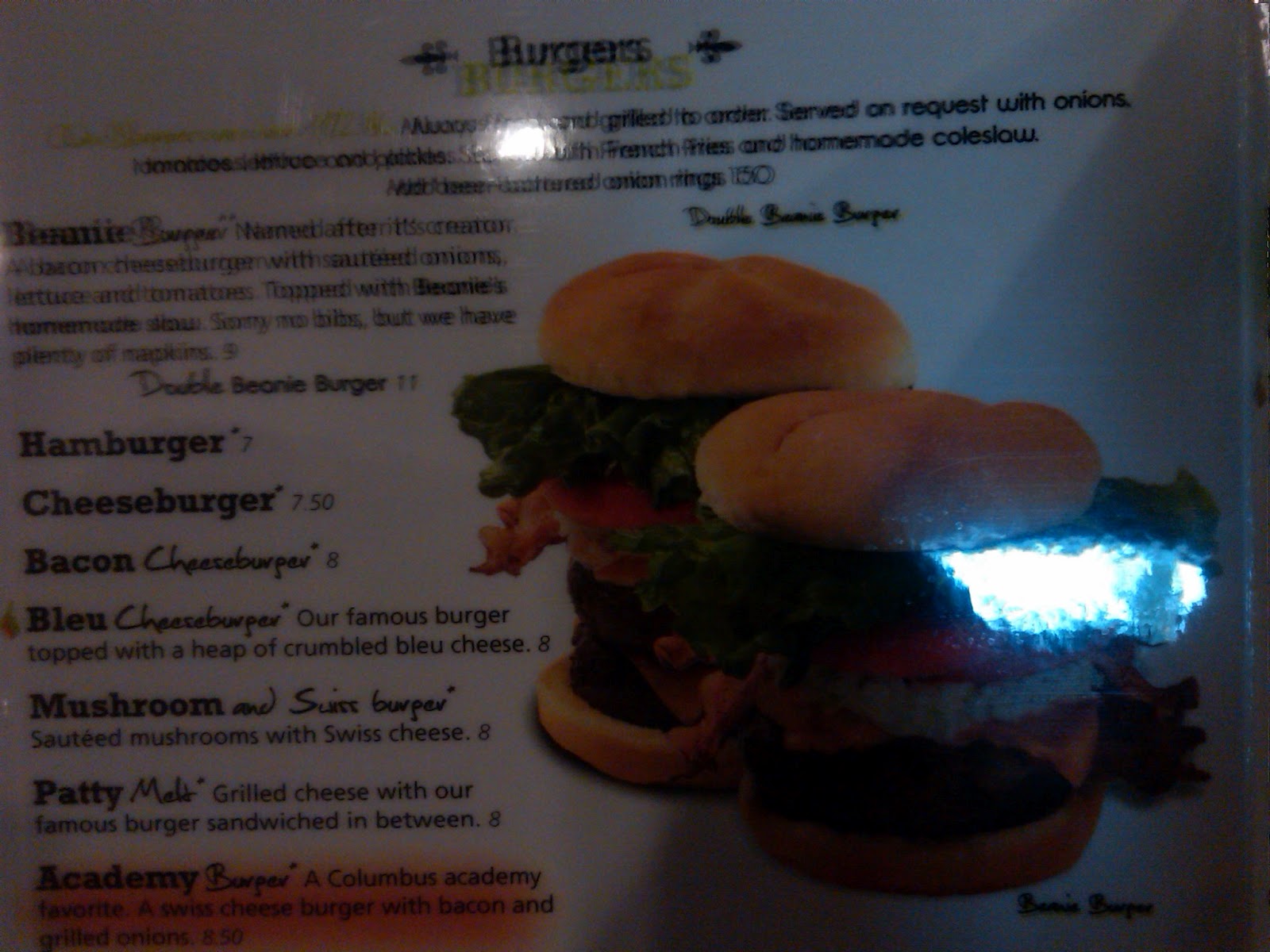 Bill Cianci's (Mostly) Burger Reviews The Gahanna Grill Beannie Burger