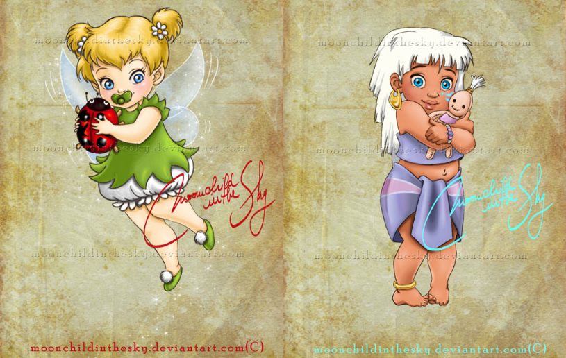 Senhorita Meow Princesas da Disney como crianças. Senhorita Meow Princesas da Disney como crianças. Ilustrações