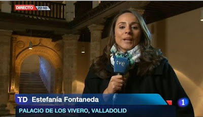 Reportera de TVE Estefanía Fontaneda