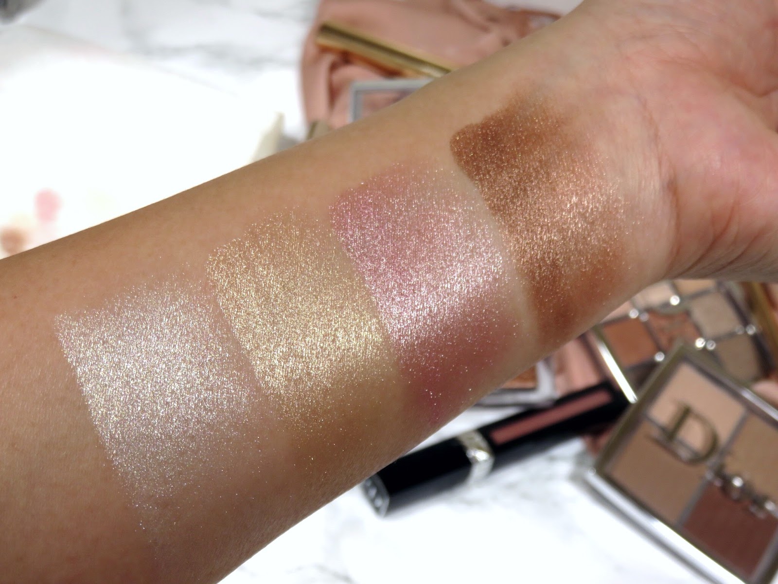 dior backstage glow face palette review