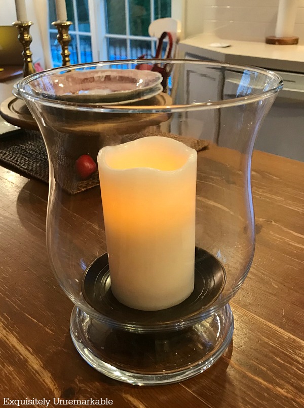 Glass Candle Hurricane