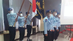 KA.KPLP Lapas Rajabasa Mengikuti Pengukuhan Satops Patnal di Lingkungan Kanwil Kemenkumham Lampung