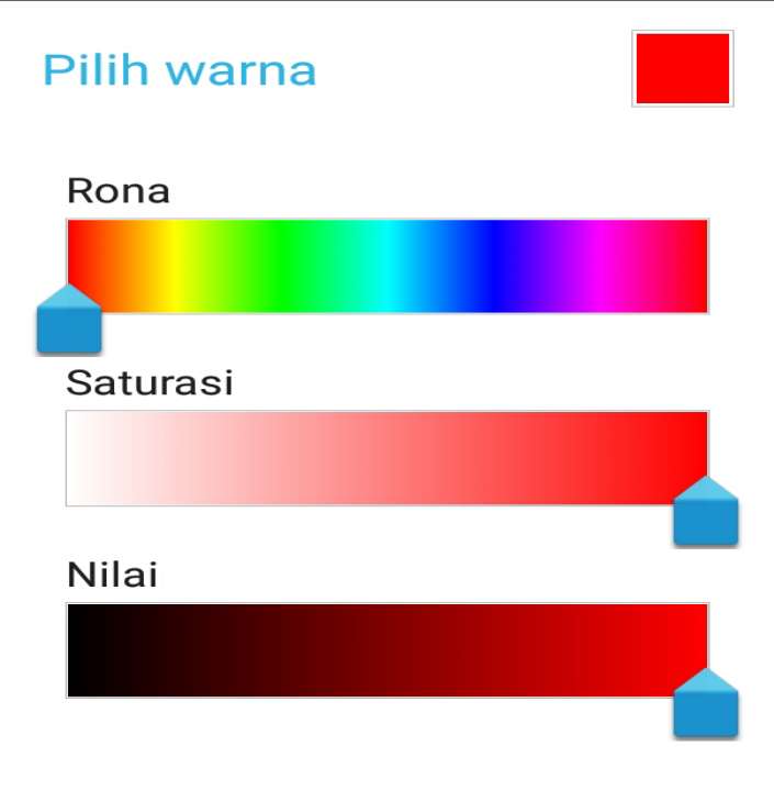 pilih warna di android