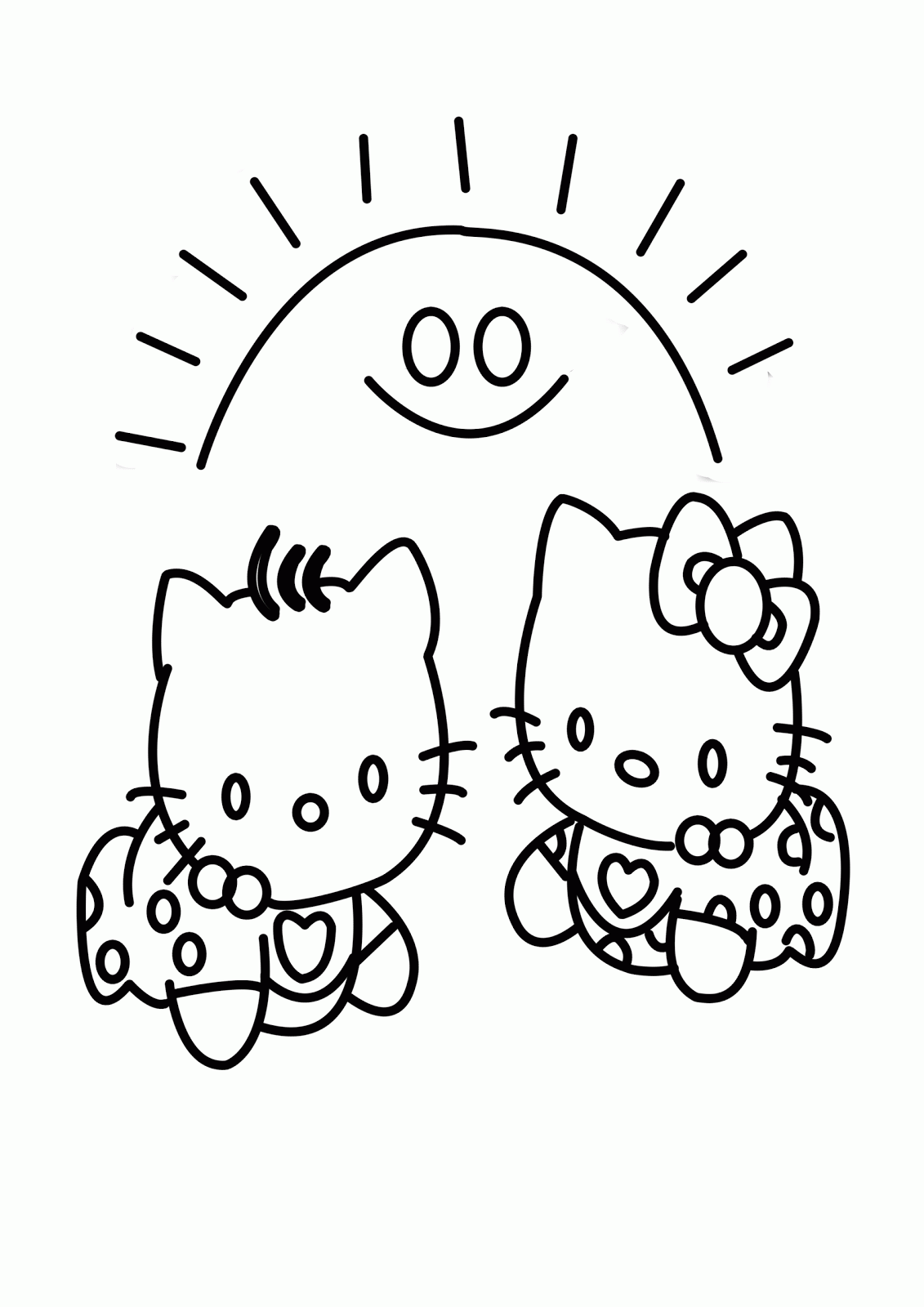 Hello Kitty Babies | Learn To Coloring