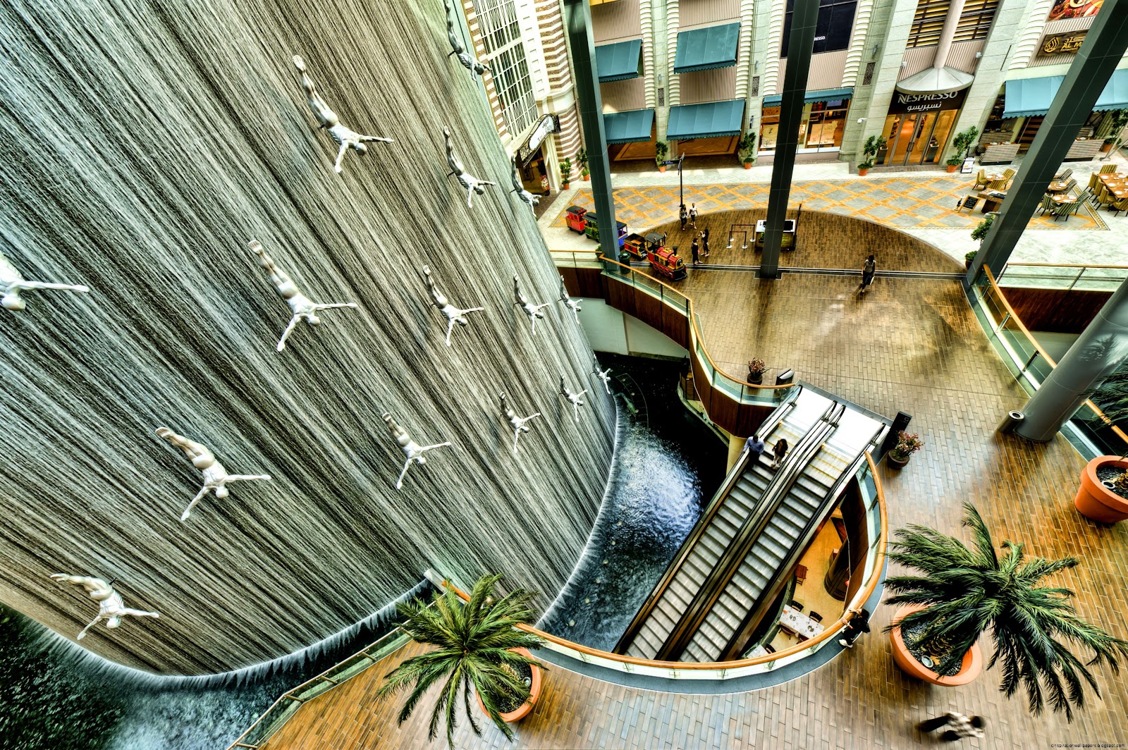 Dubai Mall Waterfall