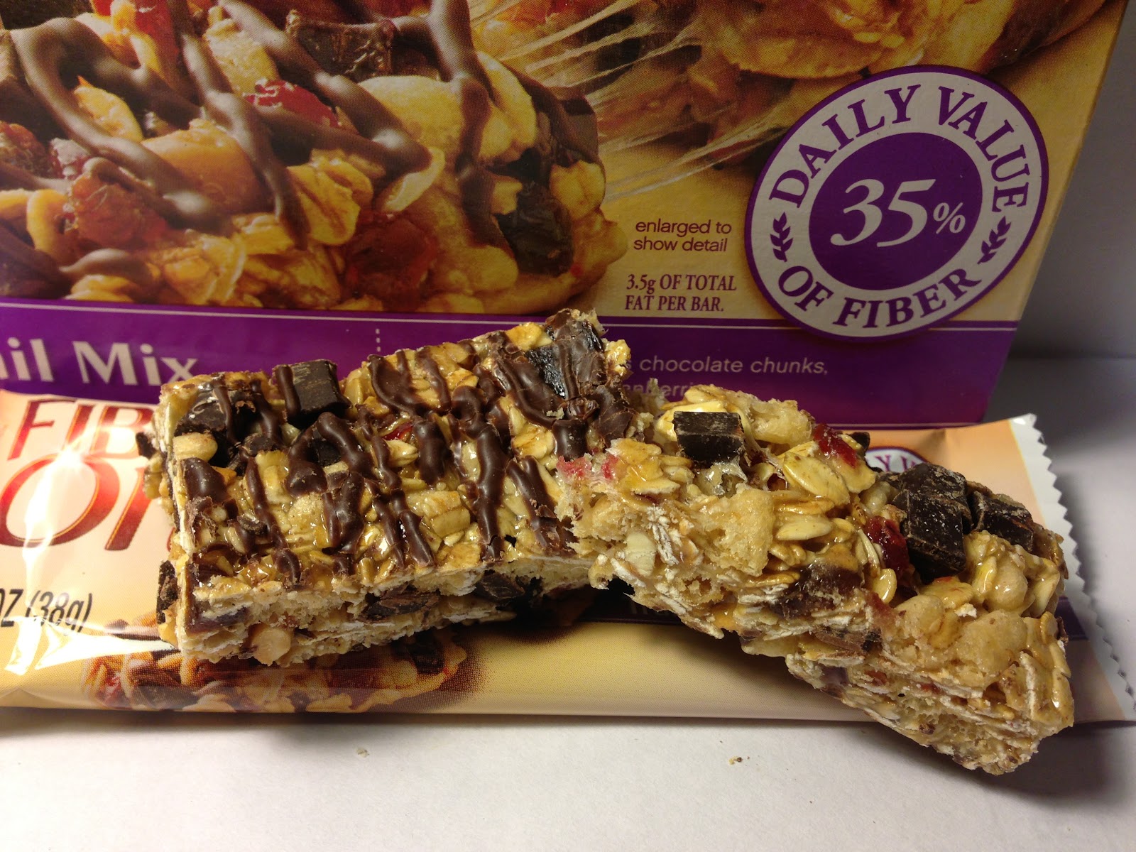 Crazy Food Dude Review Fiber One Trail Mix Chewy Bar