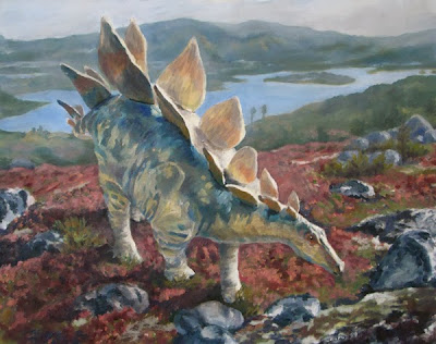 Dinosaur illustration assignment at MICA