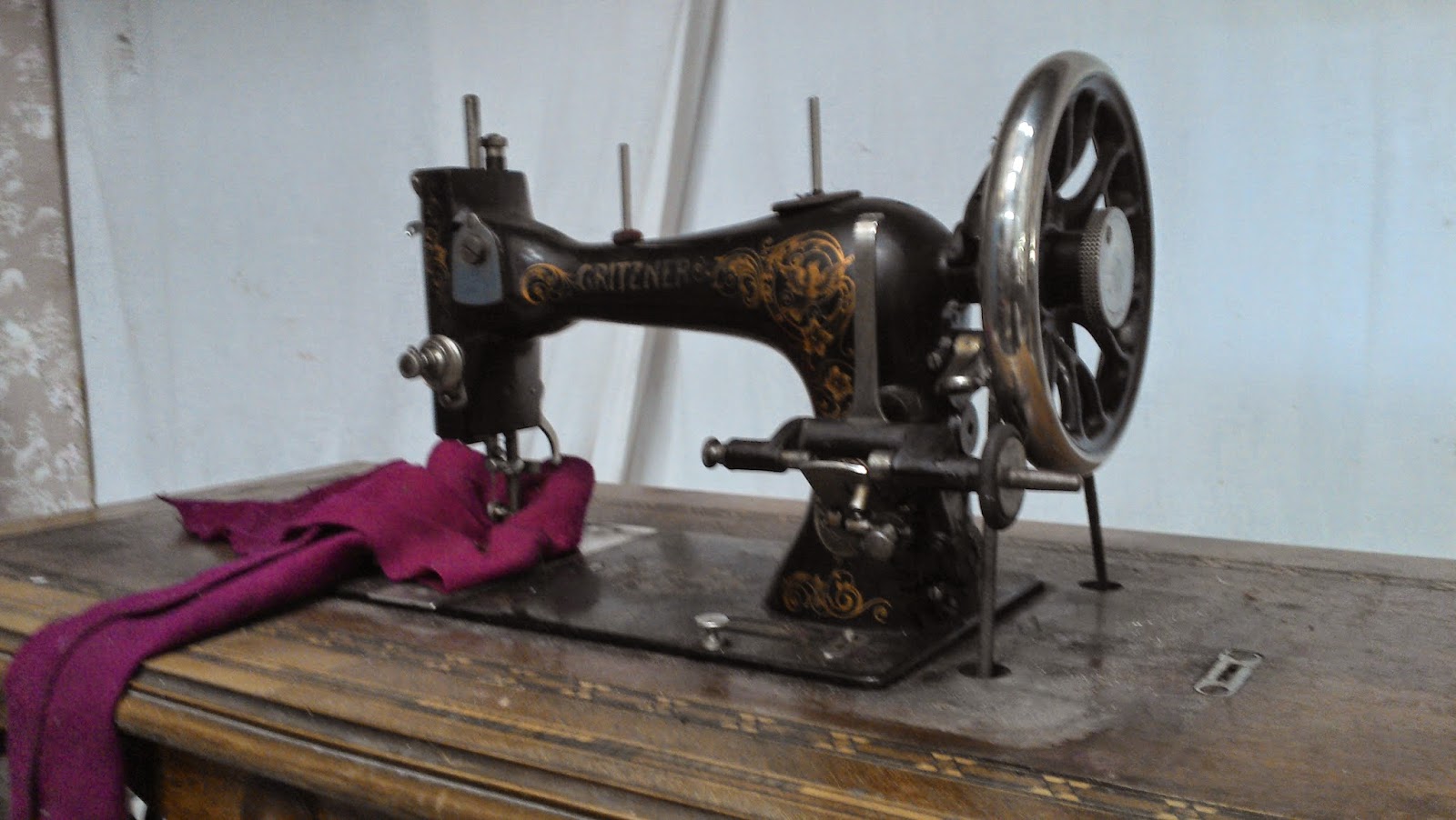 MACHINE A COUDRE ANCIENNE GRITZNER ANNEES 1900 durlach
