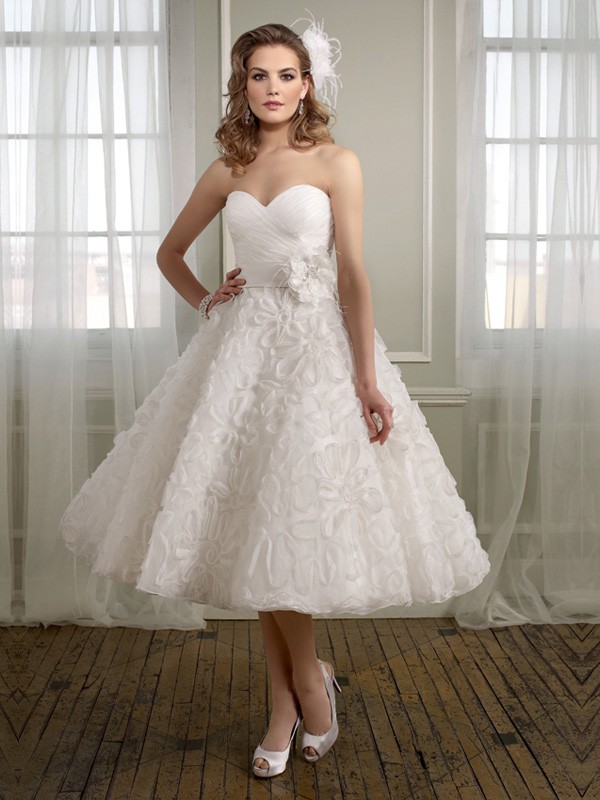 WhiteAzalea Ball Gowns: Tea Length Ball Gown Wedding Dresses