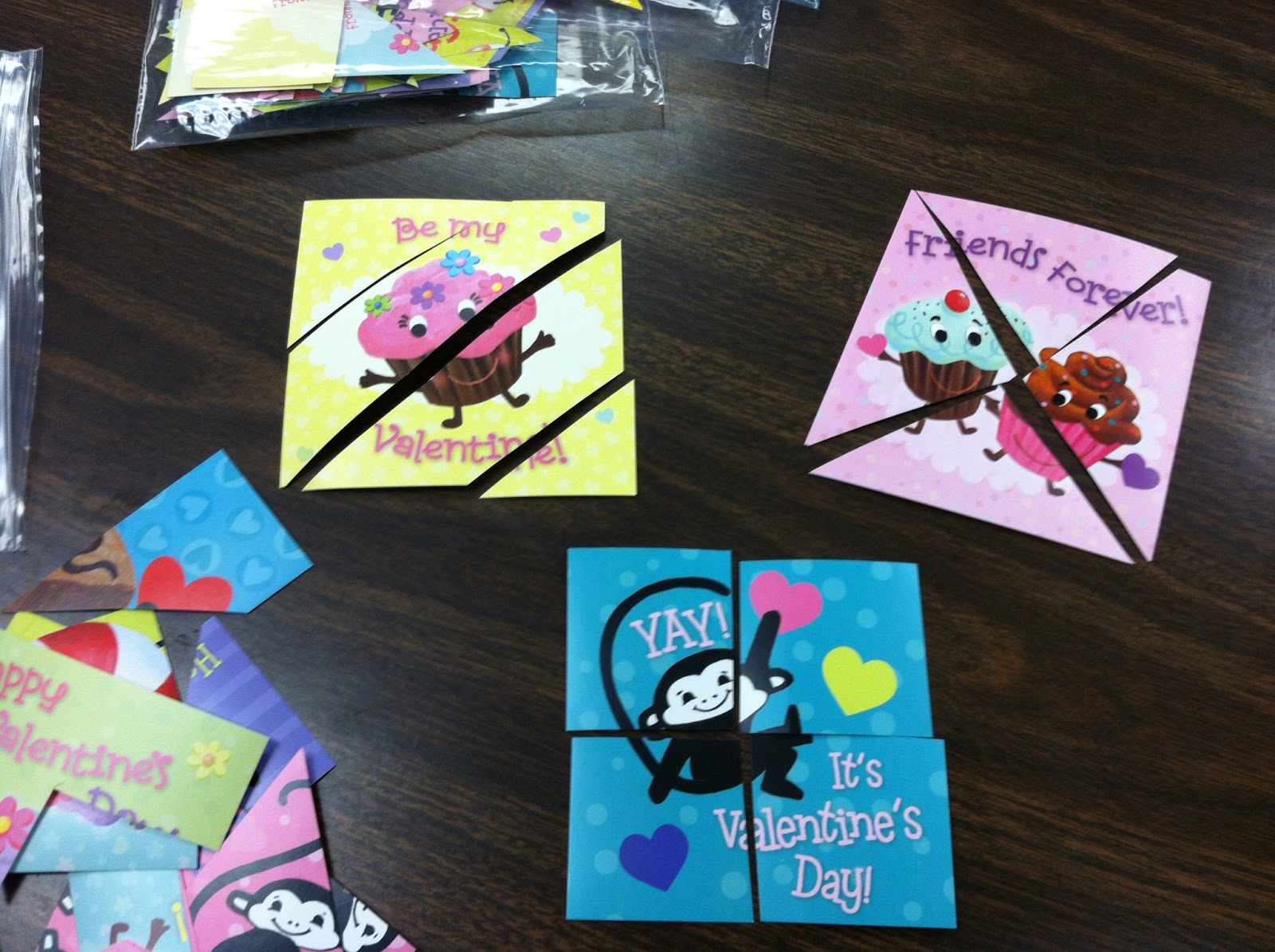 DIY Valentine's Day classroom cards for kids' school parties.