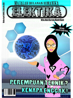 design majalah cover elektika himanika