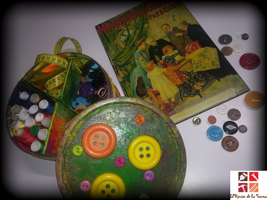 reciclar una lata de galletas