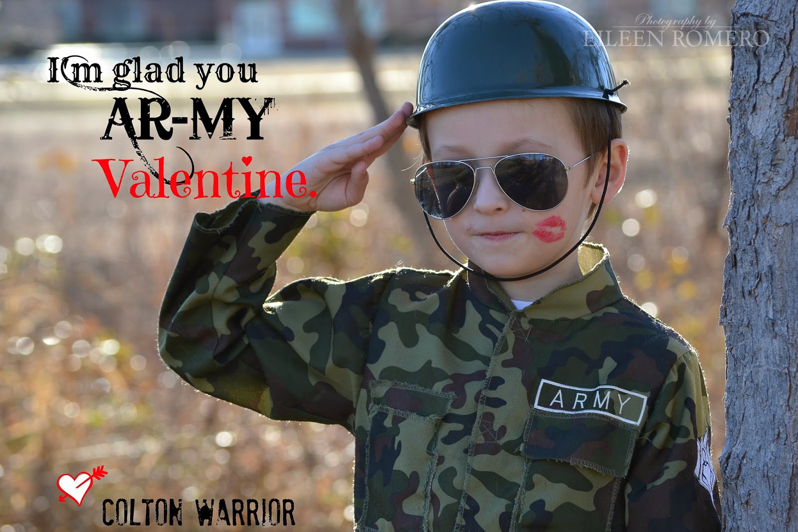 Eileen Romero Photography Army Themed Valentine Cards 