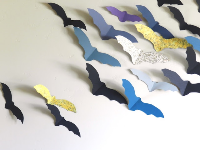 Paper Bats Halloween Decorations