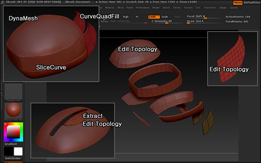 zbrush 4r4 topology zbrush 4r4 topology