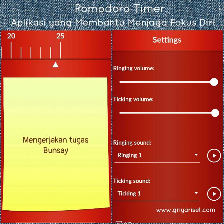 Pomodoro Timer Aplikasi Gawai Yang Membantu Menjaga Fokus Diri Jurnal Perjalanan Belajar Keluarga