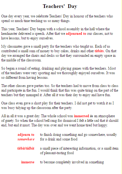 long essay on teachers day