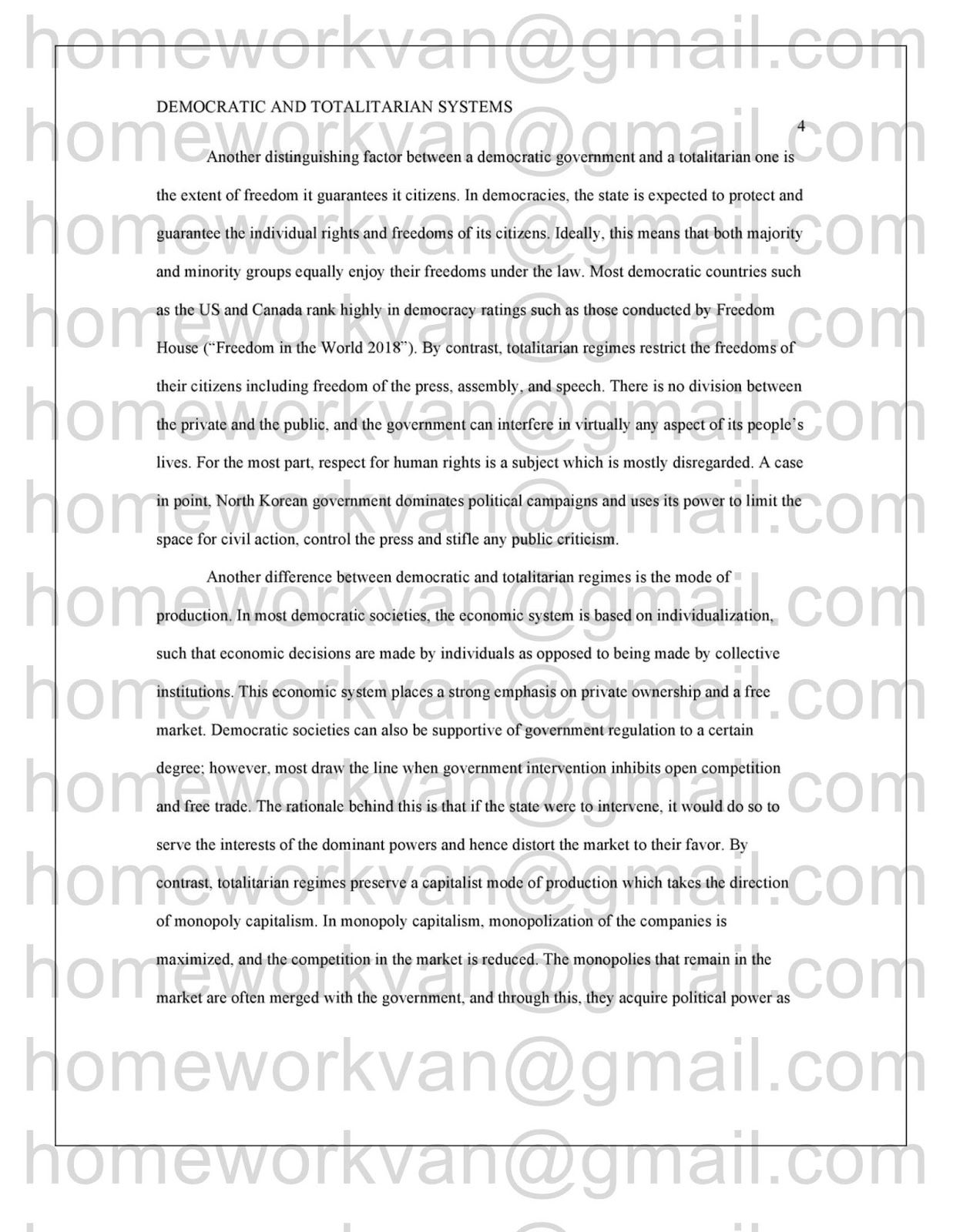 Totalitarianism essay