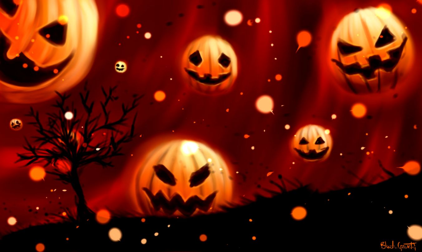 Halloween Computer Wallpaper Widescreen   WallpaperSafari