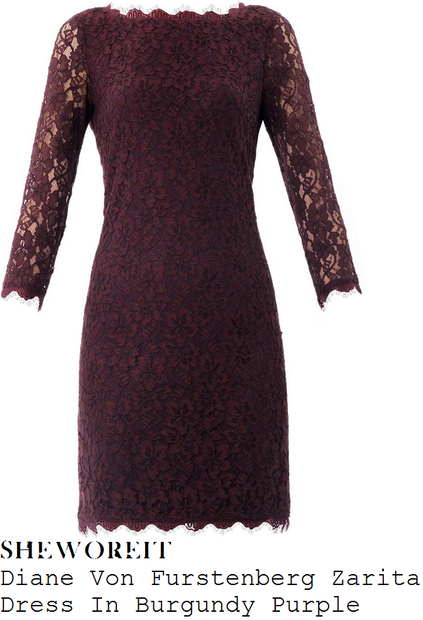 holly-willoughby-burgundy-purple-floral-lace-dress
