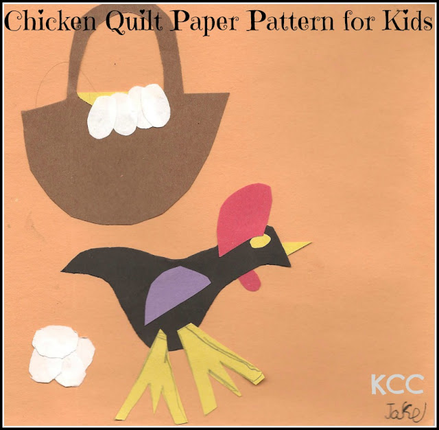 Chicken Quilting Squares Paper Craft
