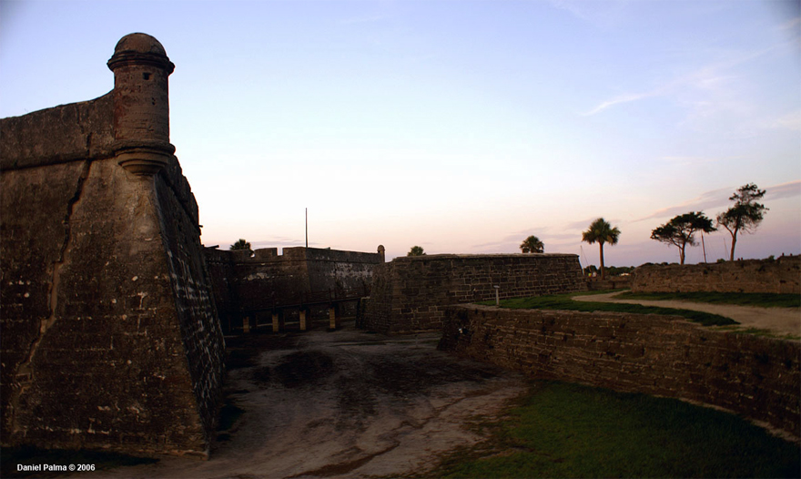 Castillo de San Marcos en San Agustín de la Florida