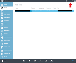 Turning on the spending limit in Windows Azure