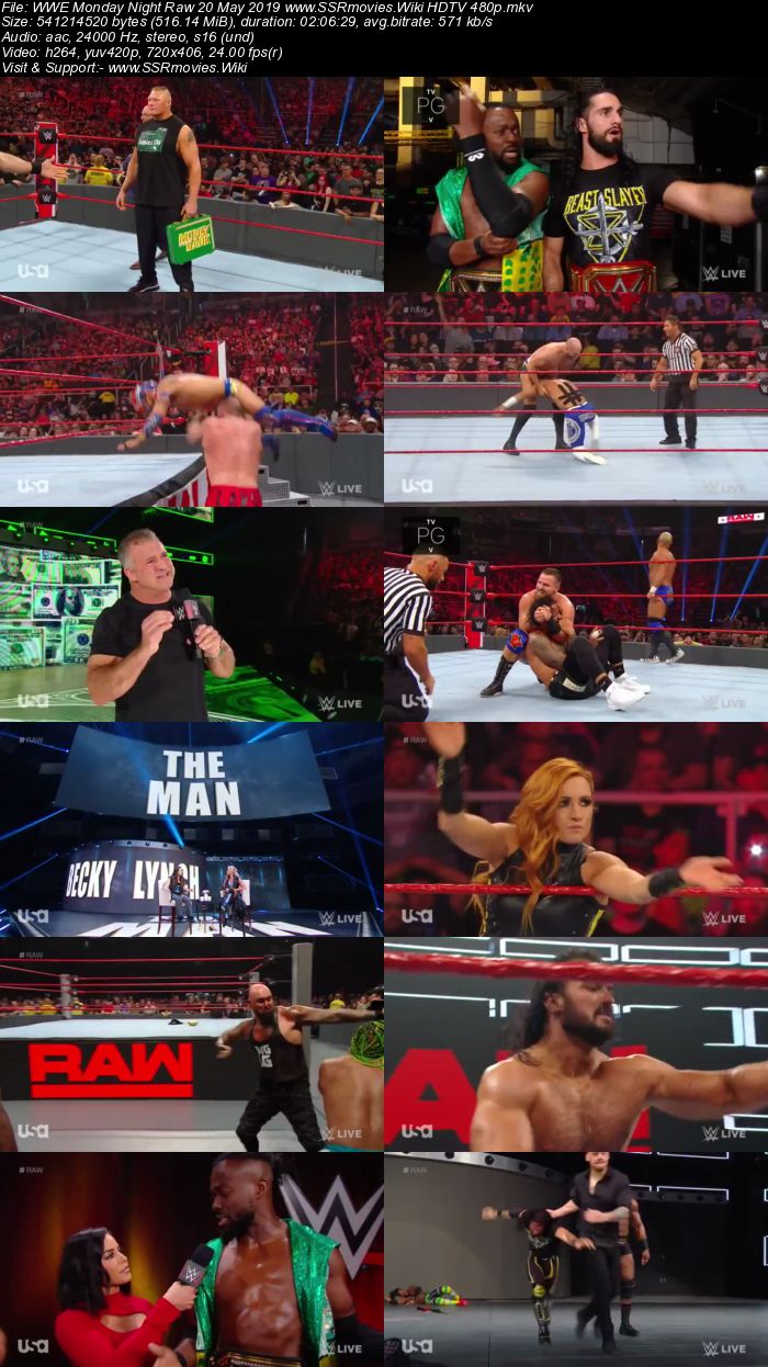 WWE Monday Night Raw 20 May 2019 Full Show Download WEBRip HDTV HDRip
