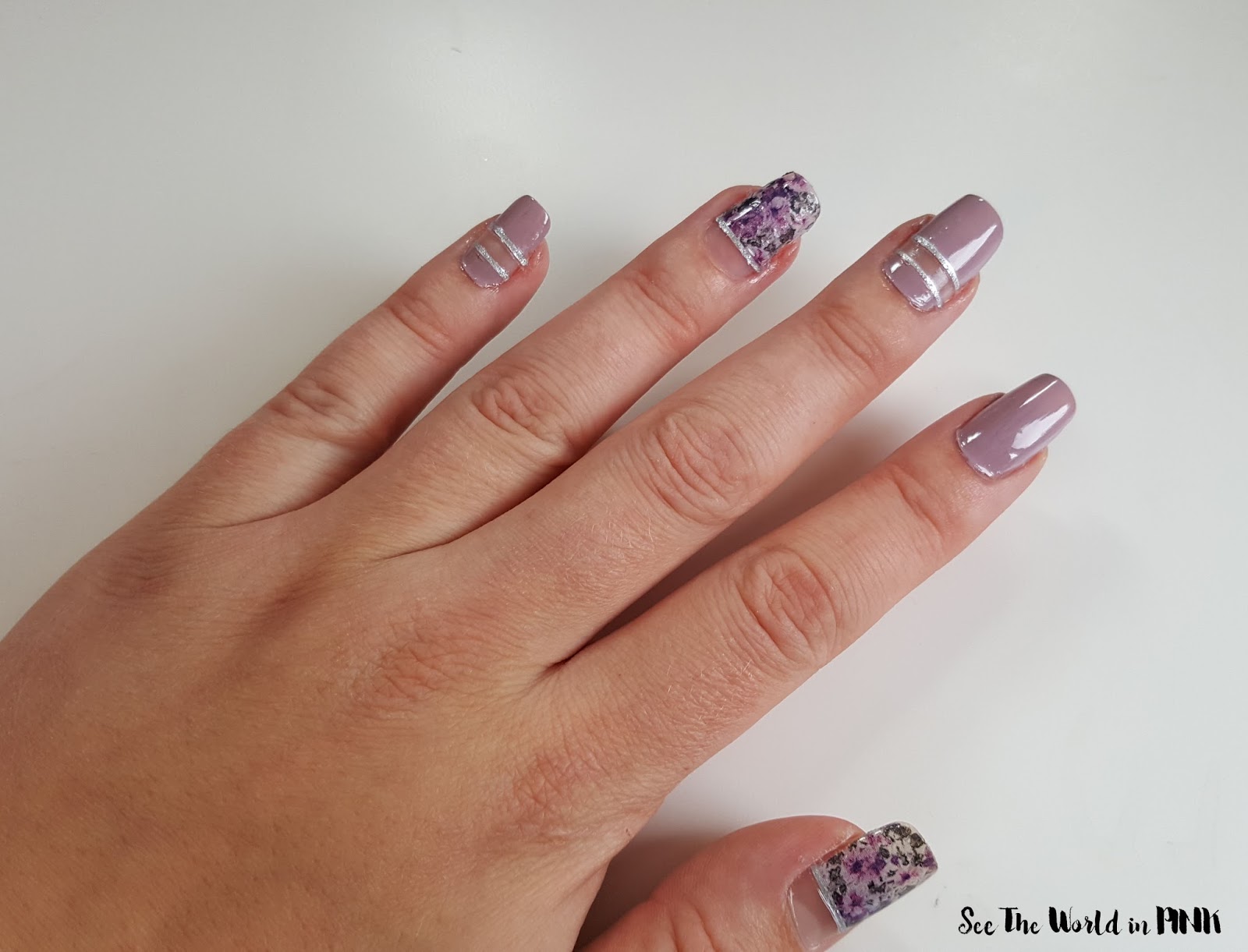 Manicure Monday - Negative Space Manicure with Nail Hugs Appliques (with a quick review!)