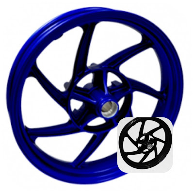 Harga Sparepart Velg Motor R25 Casting Wheel Chemco  (SET)