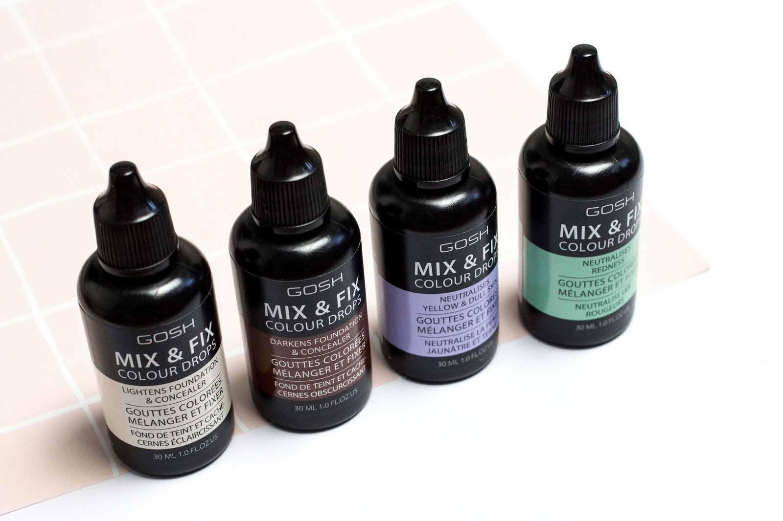 GOSH Mix & Fix Colour Drops Budget Beauty Hope, Freedom, Love