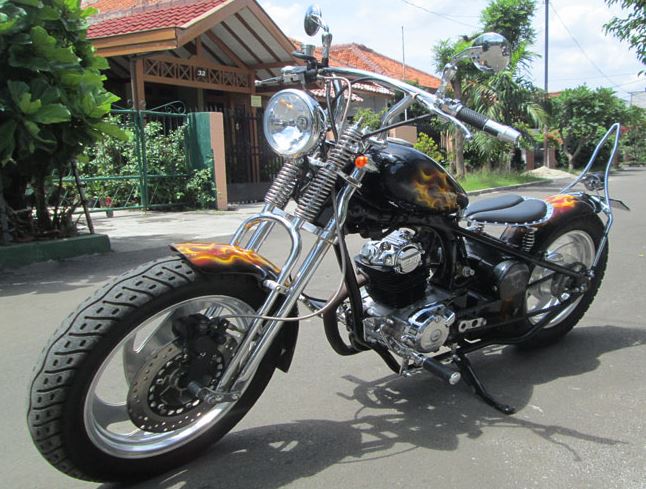 Gambar Modifikasi Motor Tiger Jadi Harley Modifikasi 