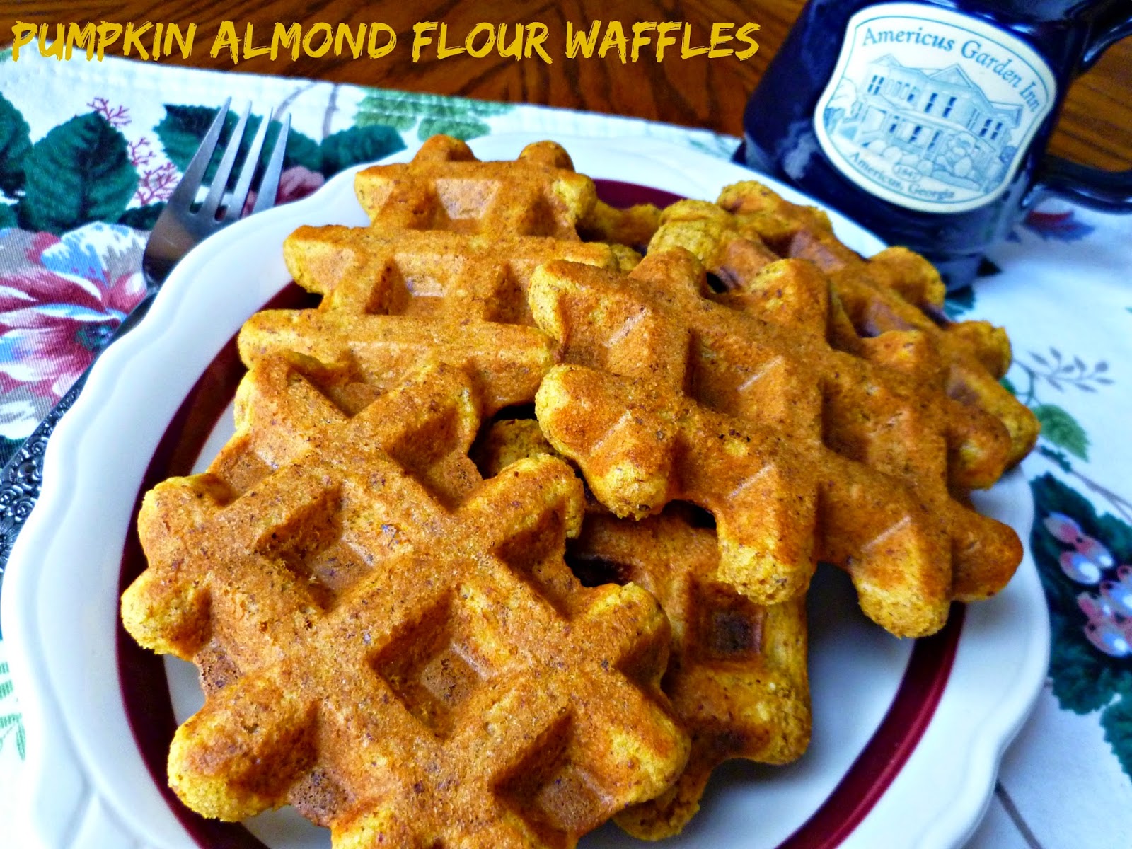 Americus Garden Inn Bed and Breakfast Pumpkin Almond Flour Waffles
