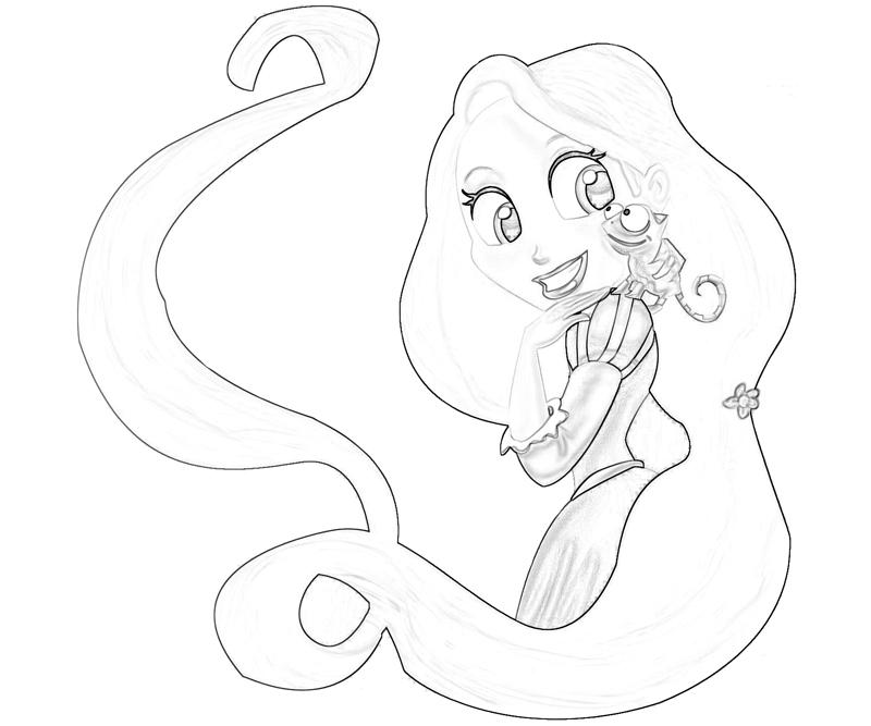 tangled pascal coloring pages - photo #16