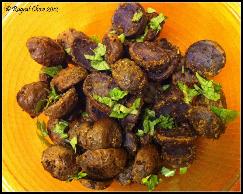 A Whole Food Life Herb Roasted Purple Potatoes