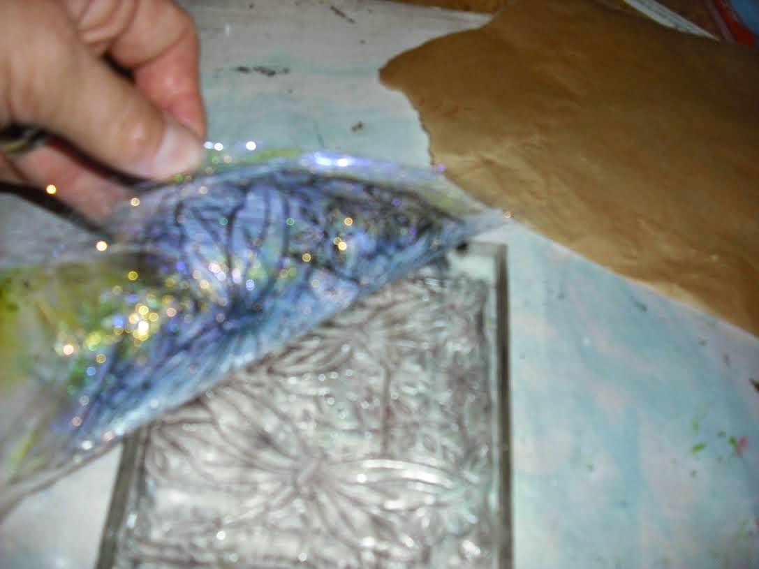 Imagination Crafts Decoupage Stamp using Fibre and Film