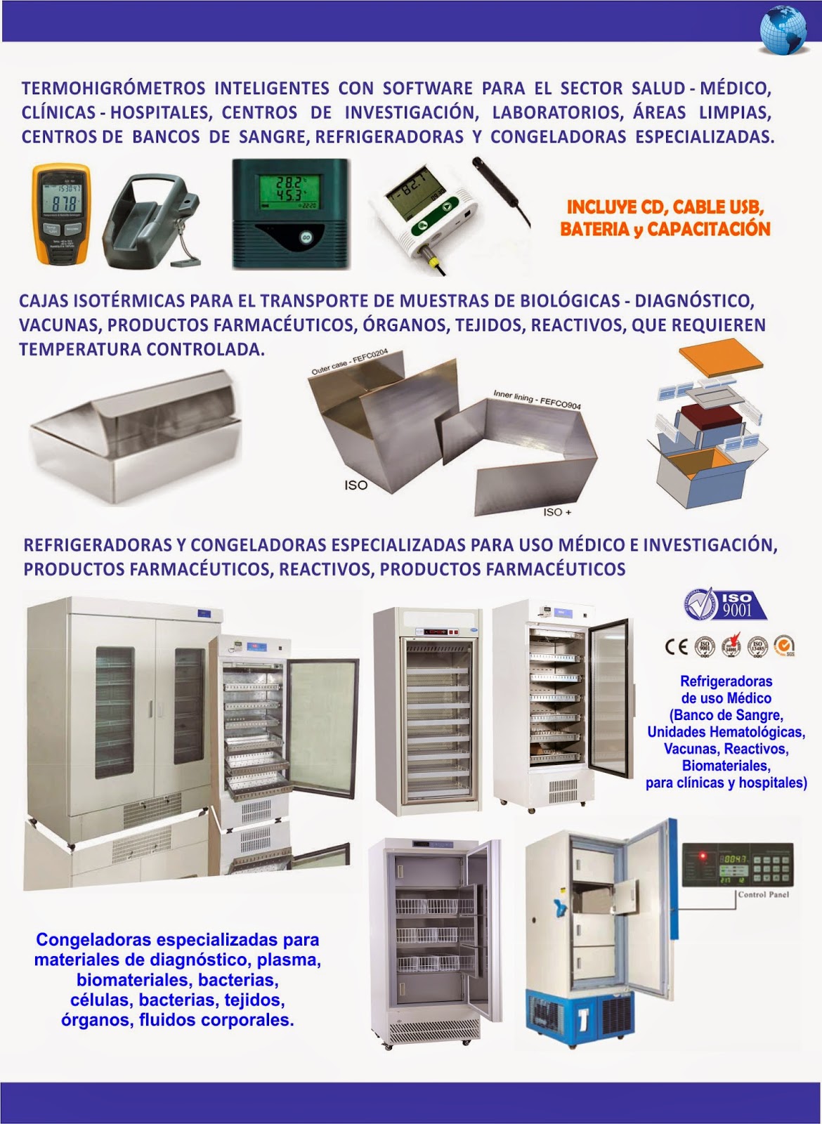Refrigeradoras y Congeladoras especializadas,Cadena de frío