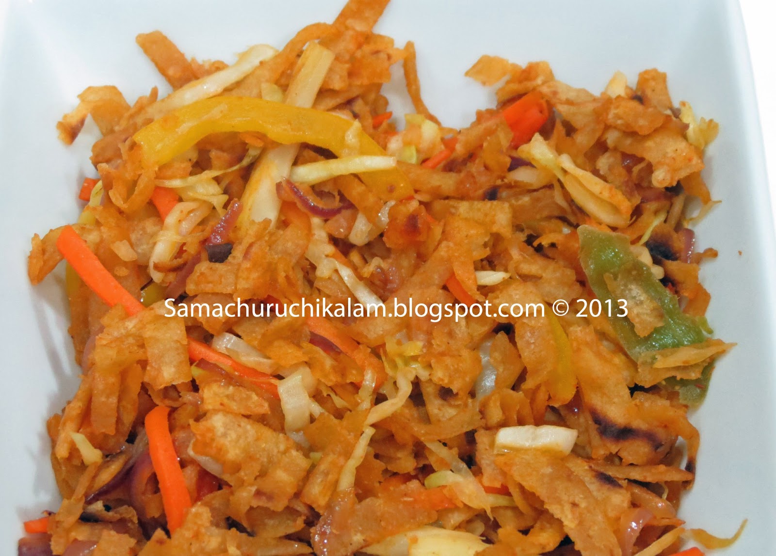 Recipes from Manju's kitchen Chapati Noodles