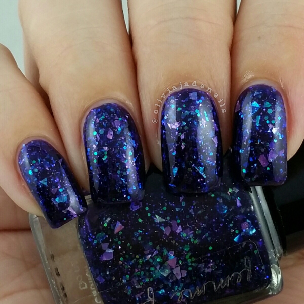 Femme Fatale Cosmetics Time Lapse swatched by Olivia Jade Nails