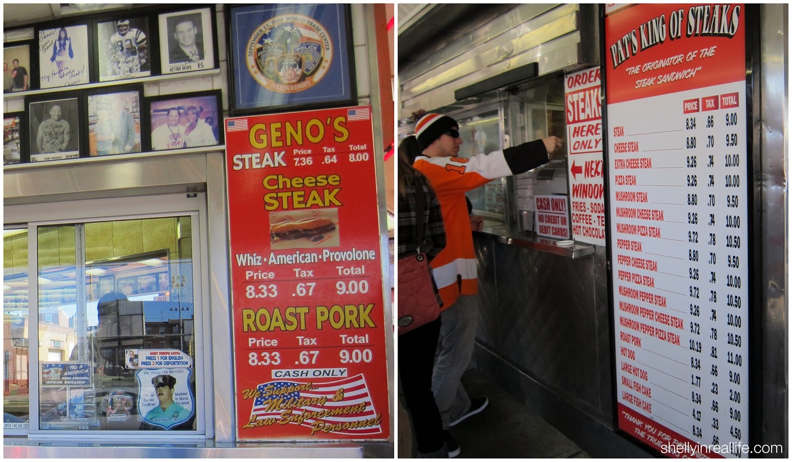 geno cheesesteak pats genos