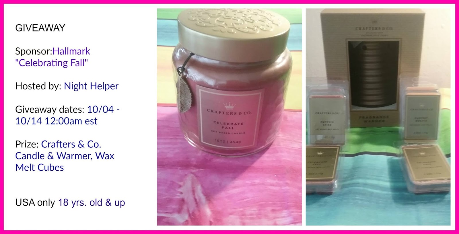 Monicas Rants Raves and Reviews Hallmark Celebrating Fall Giveaway