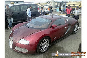 یکی از گران‌ترین خودروهای دنیا در بندر انزلی؛ بوگاتی ویرون در ایران..  قیمت این مدل بوگاتی بیش از یک