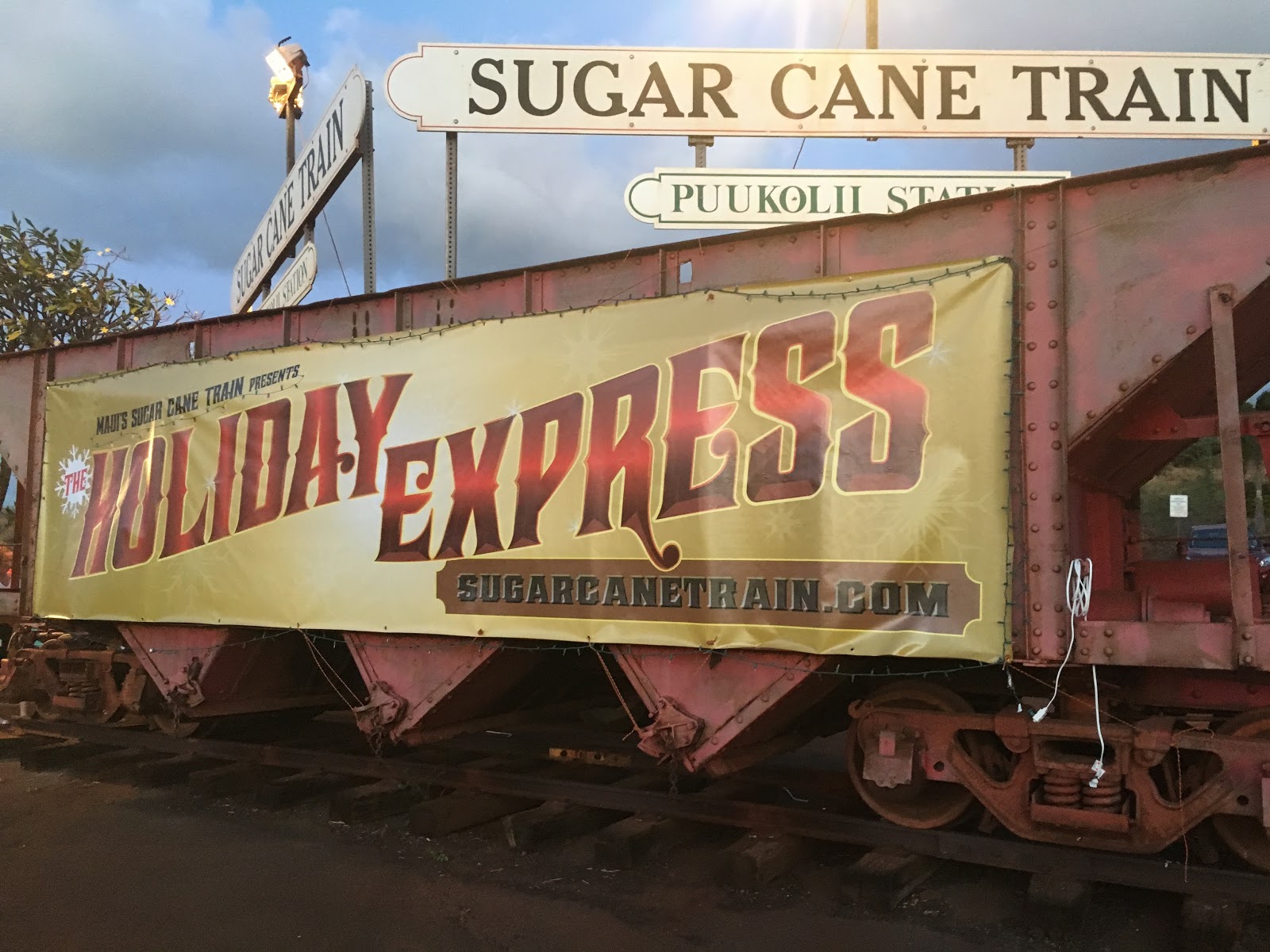 The Accidental Thespian Holiday Express Train The Sugar Cane Train on the Island of Maui