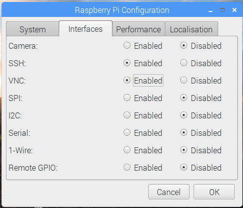 raspberry pi vnc server on boot