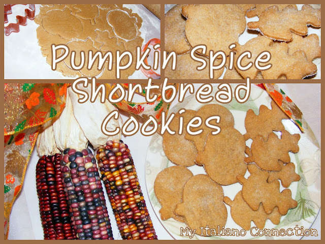 Pumpkin Spice Shortbread Cookies