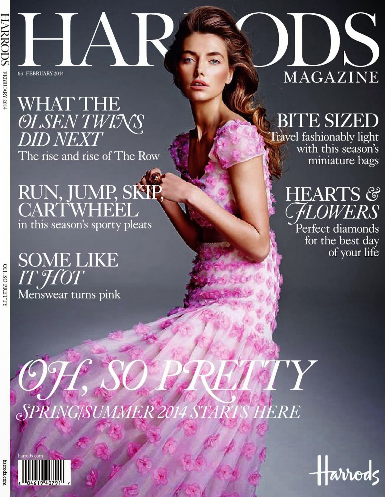 Magazines - The Charmer Pages : Alina Baikova For Harrods UK February 2014
