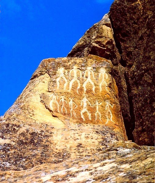 Petroglyphs in Gobustan, dating back to 10,000 BC