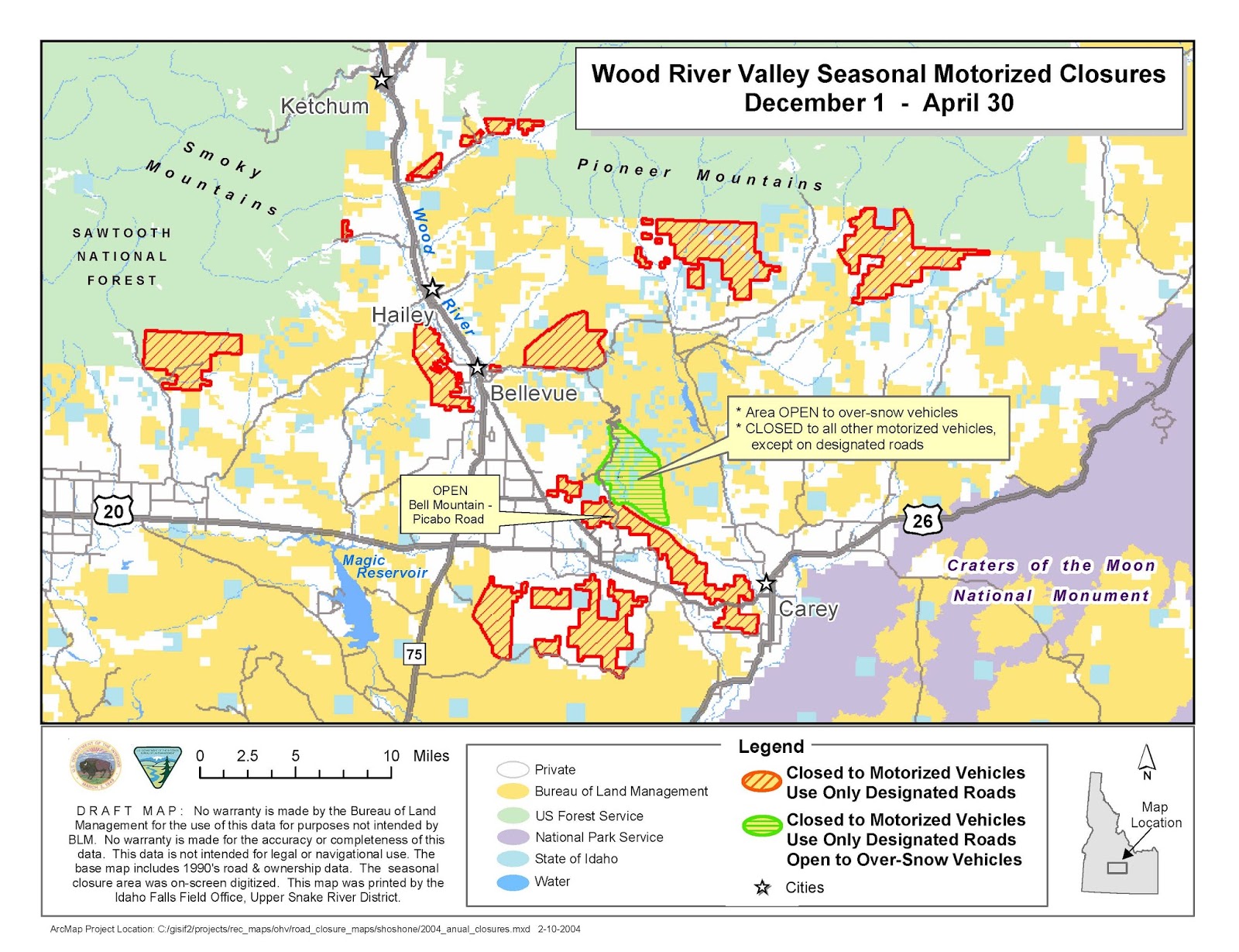 Idaho Fire Information BLM to Implement Annual Seasonal Closures in